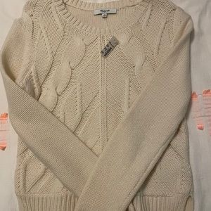 NWT MADEWELL CABLE KNIT